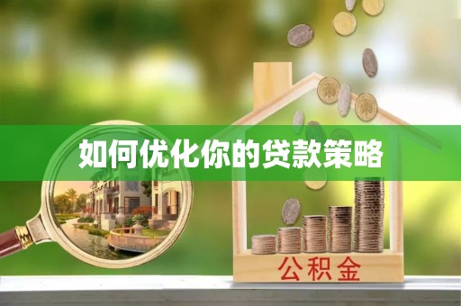 九如如何优化你的贷款策略